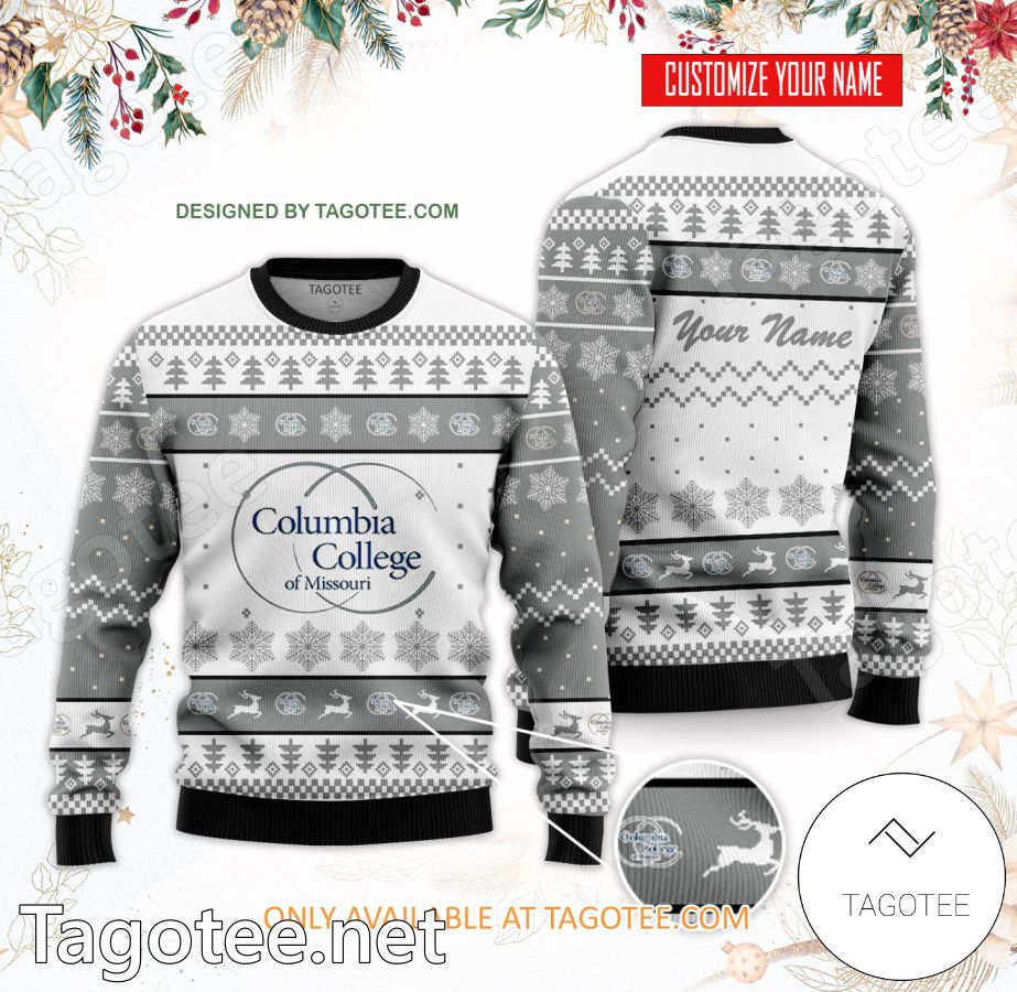 Columbia College - Crystal Lake Campus Custom Ugly Christmas Sweater - BiShop