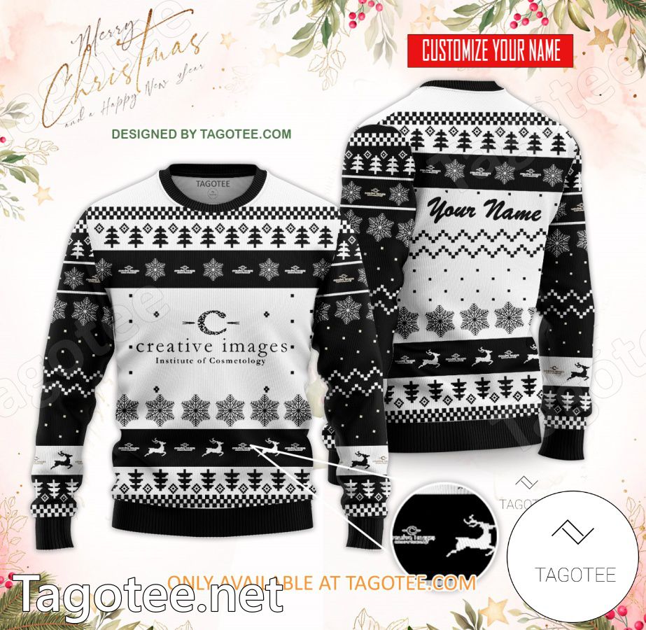 Creative Images Institute of Cosmetology-North Dayton Custom Ugly Christmas Sweater - BiShop