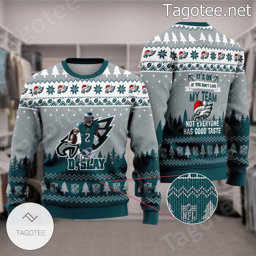 Darius Slay #2 Philadelphia Eagles Ugly Christmas Sweater