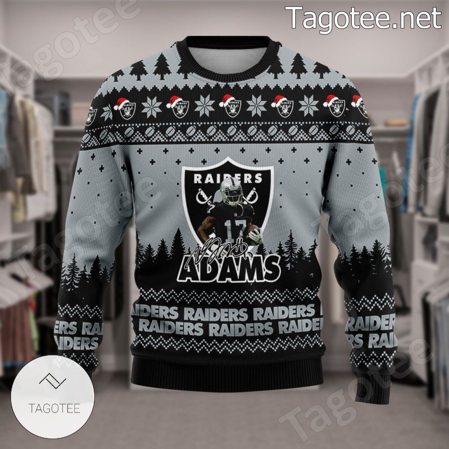 Davante Adams #17 Las Vegas Raiders Ugly Christmas Sweater - Tagotee