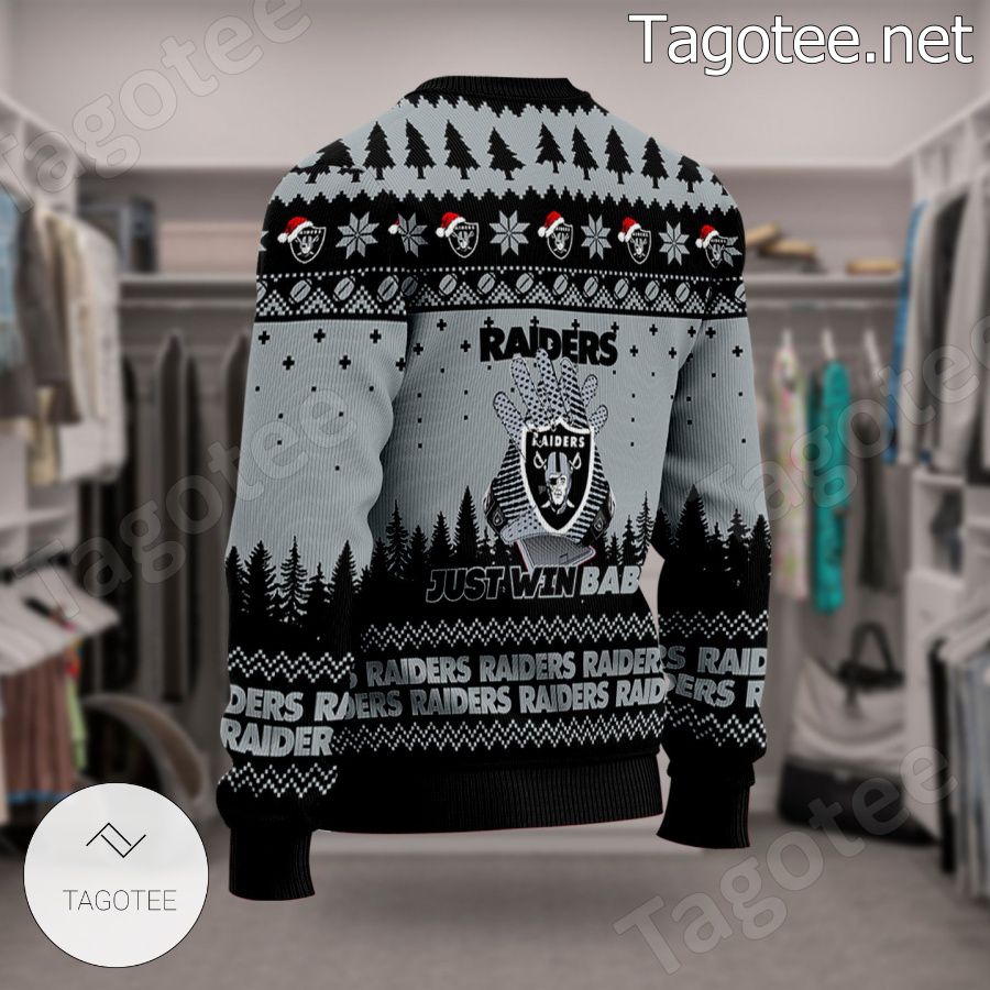 Las Vegas Raiders Grinch Ugly Christmas Sweater