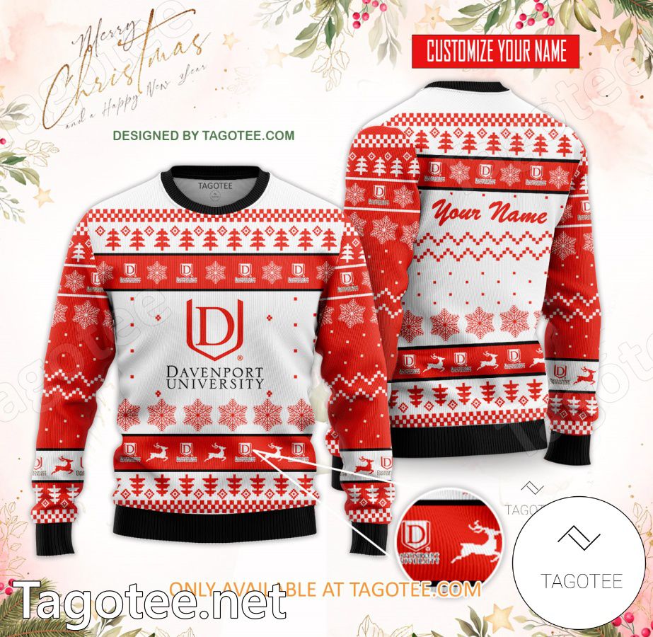 Davenport University - Detroit Custom Ugly Christmas Sweater - BiShop