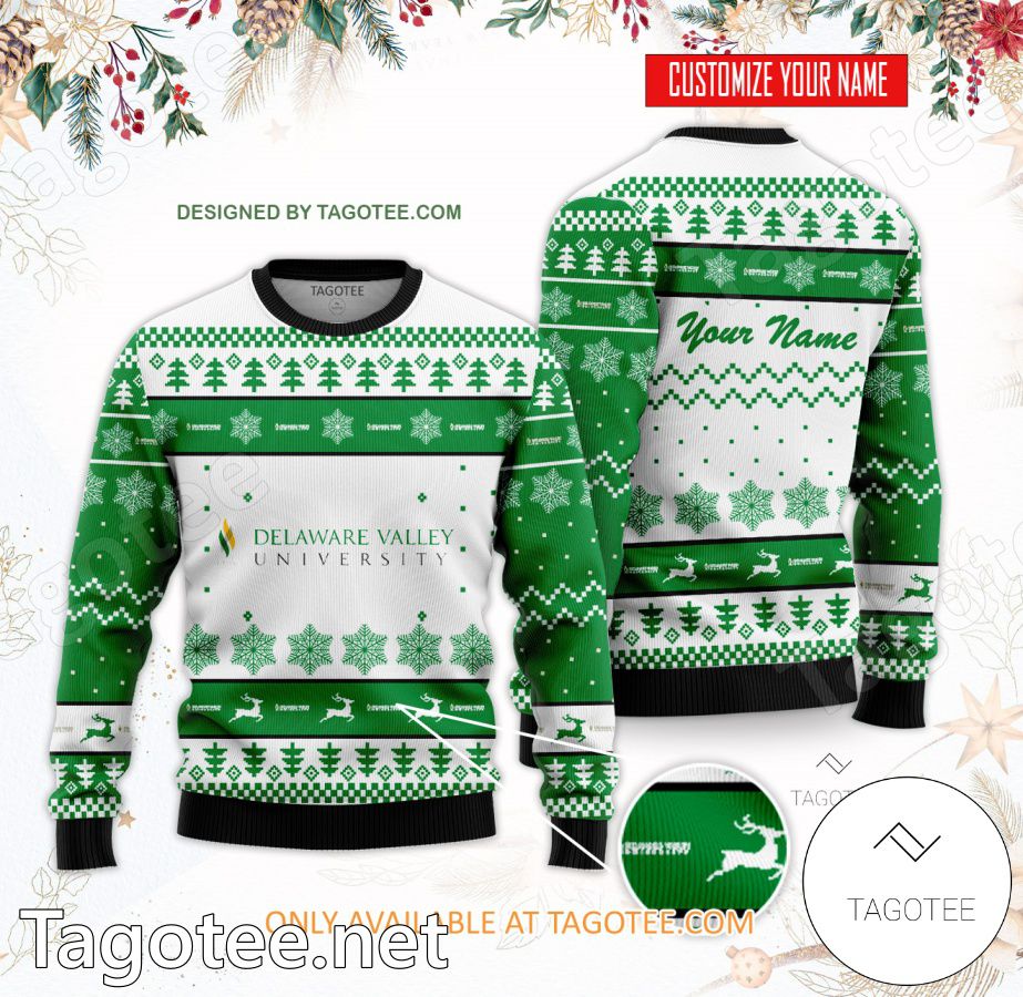 Delaware Valley College Custom Ugly Christmas Sweater - BiShop