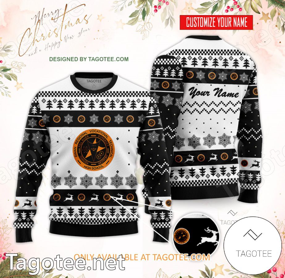 Diman Regional Technical Institute Custom Ugly Christmas Sweater - BiShop
