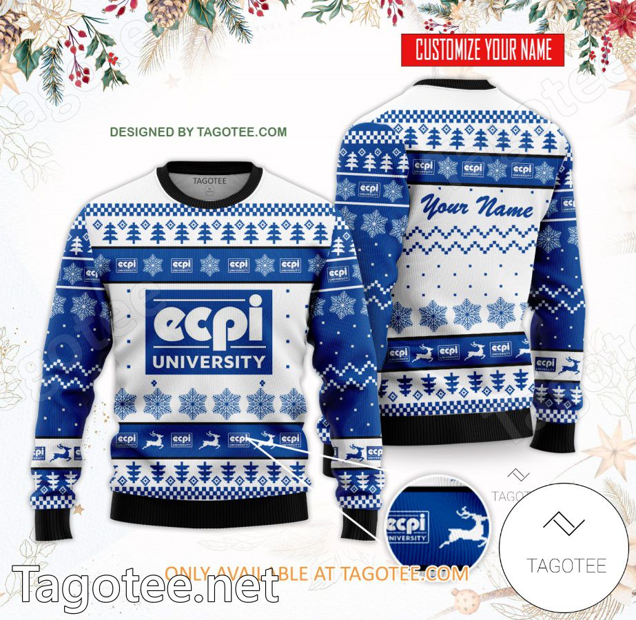 College Custom Ugly Christmas Sweater Tagotee