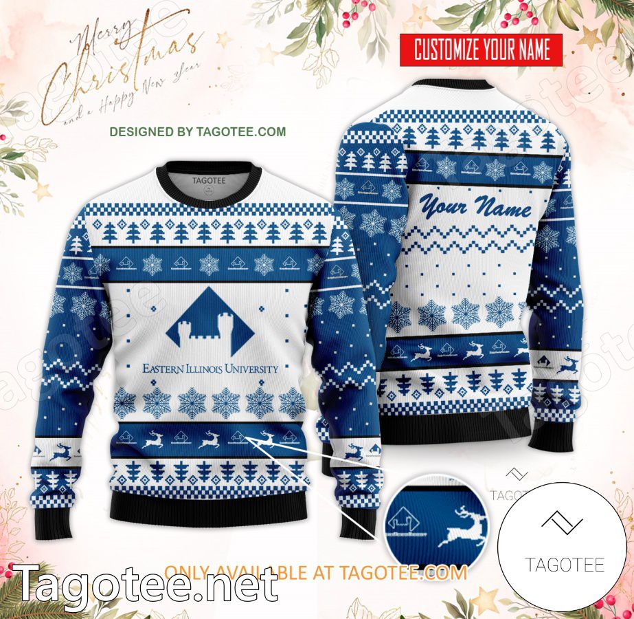 Eastern Illinois University Custom Ugly Christmas Sweater - BiShop