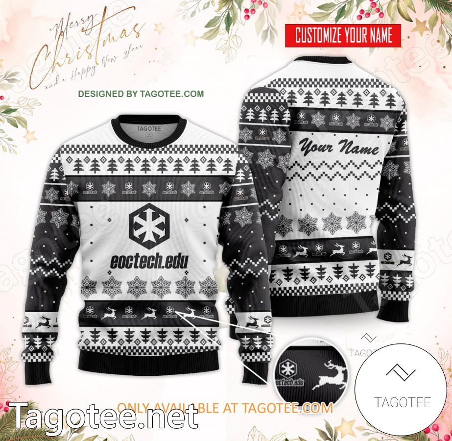 Eastern Oklahoma County Technology Center Custom Ugly Christmas Sweater - BiShop