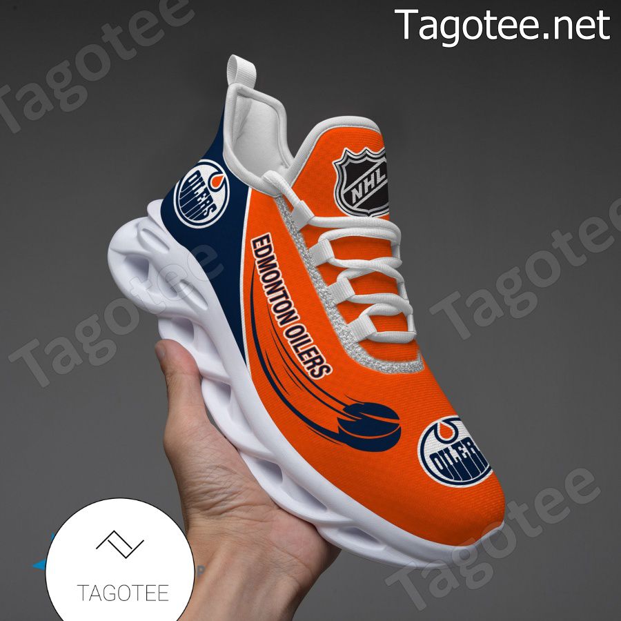 Edmonton Oilers Running Max Soul Shoes - Tagotee