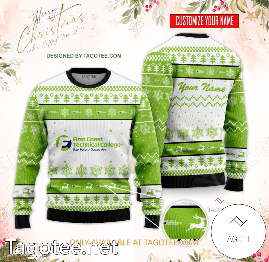 First Coast Technical College Custom Ugly Christmas Sweater - BiShop