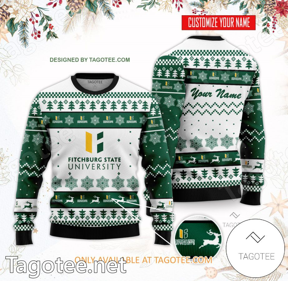 Fitchburg State University Custom Ugly Christmas Sweater - BiShop
