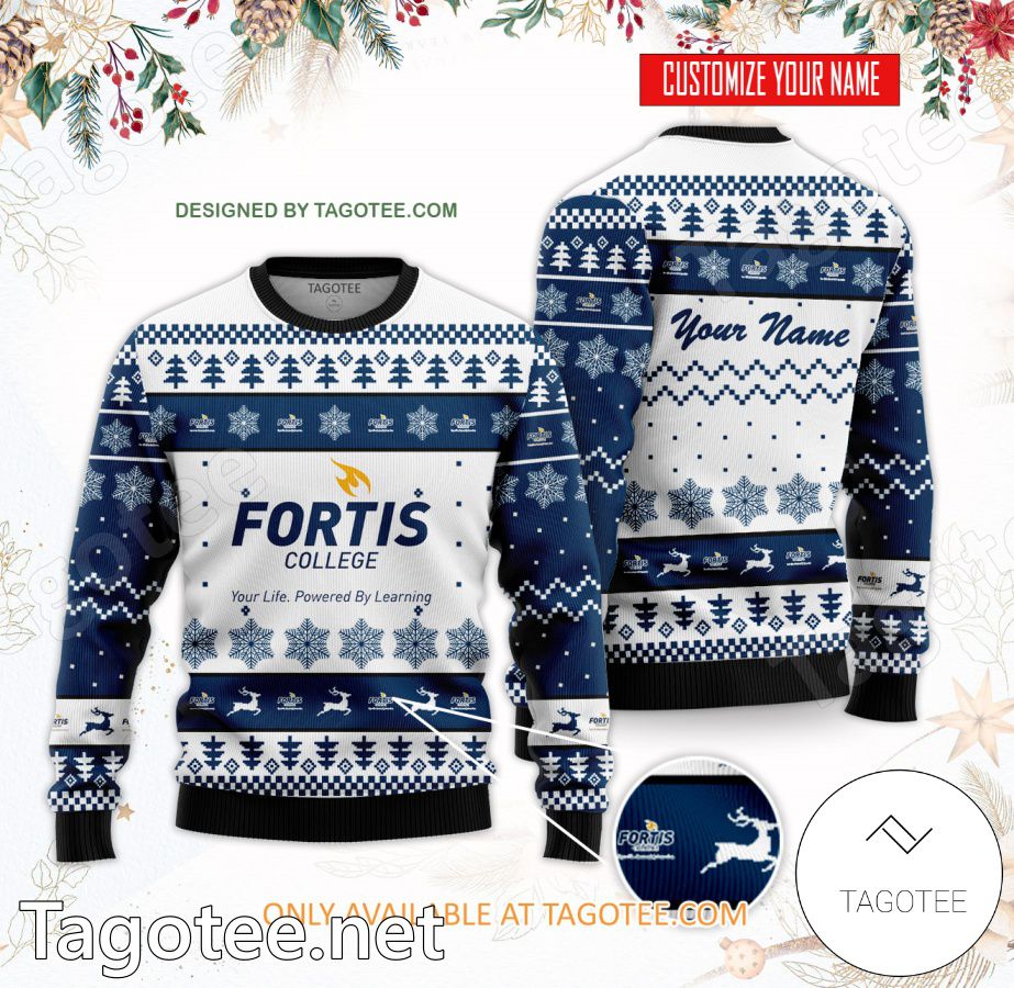Fortis College-Cutler Bay Custom Ugly Christmas Sweater - BiShop