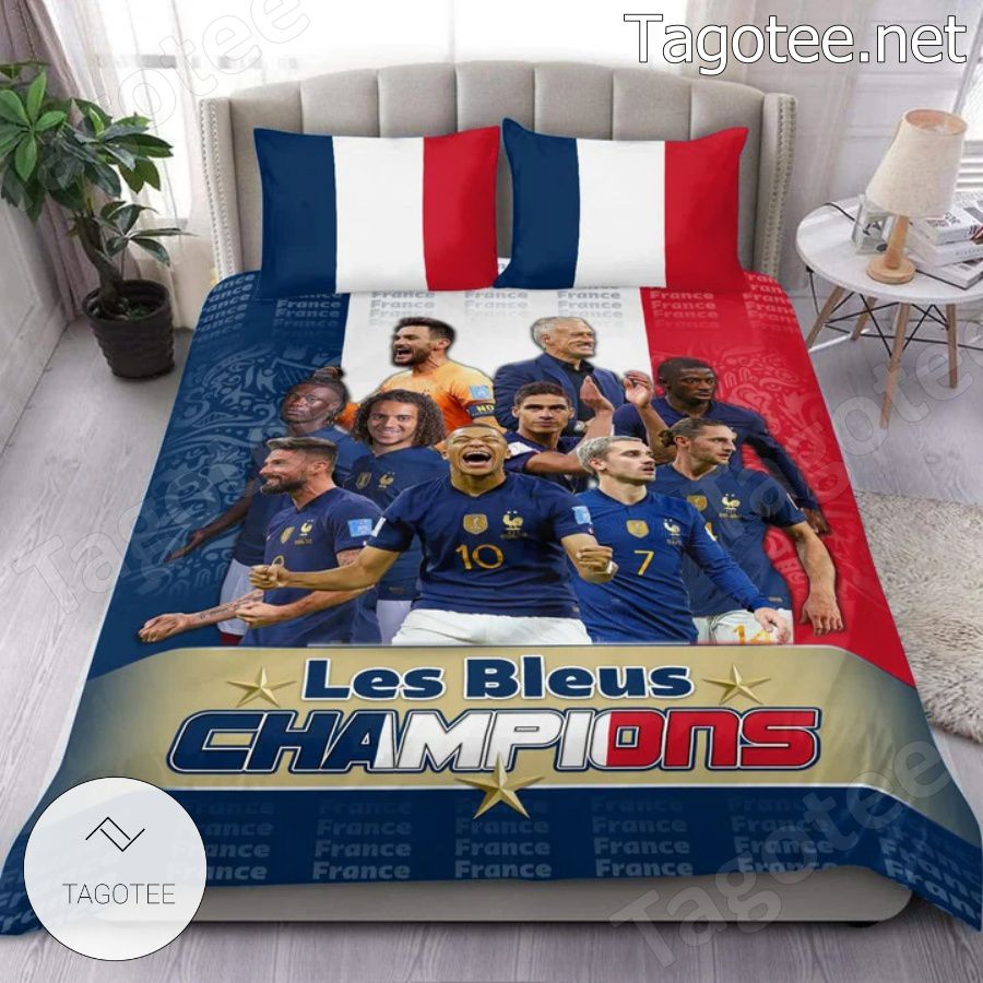 France National Team Lé Bleus Champions Bedding Set a