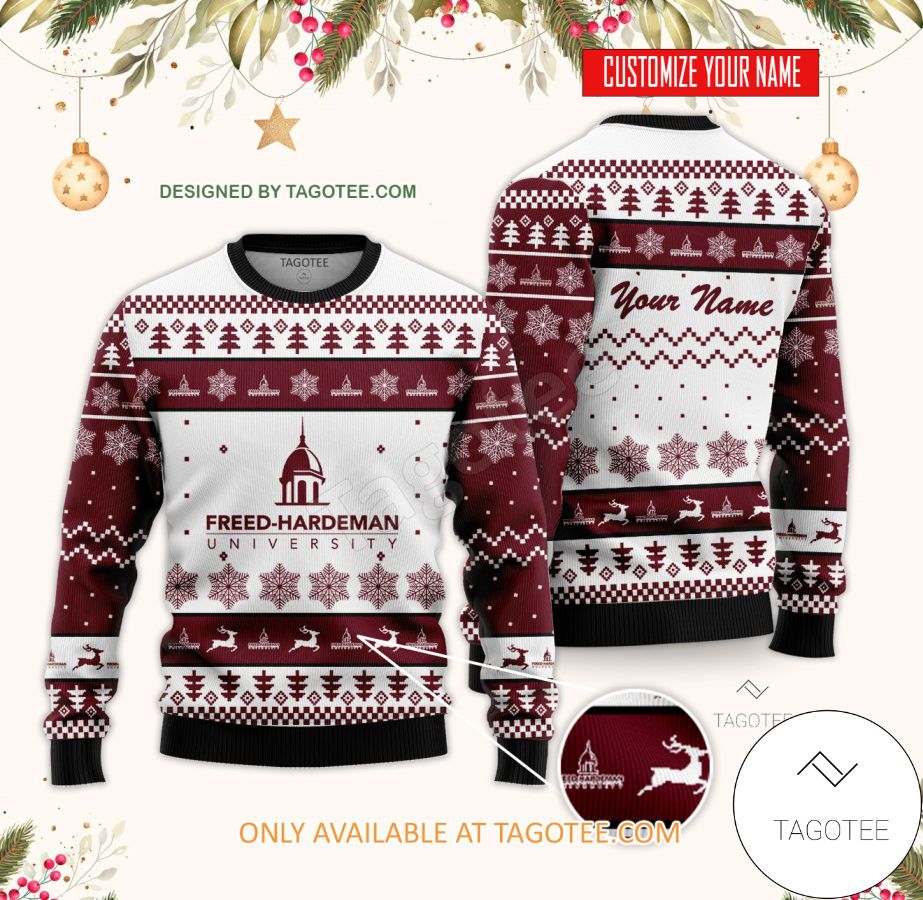 Freed-Hardeman University Custom Ugly Christmas Sweater - BiShop
