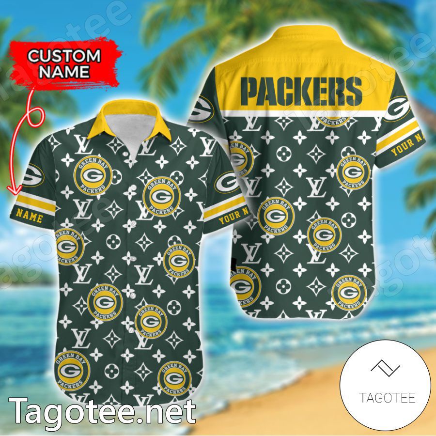 Green Bay Packers Symbol Louis Vuitton Hawaiian Shirt