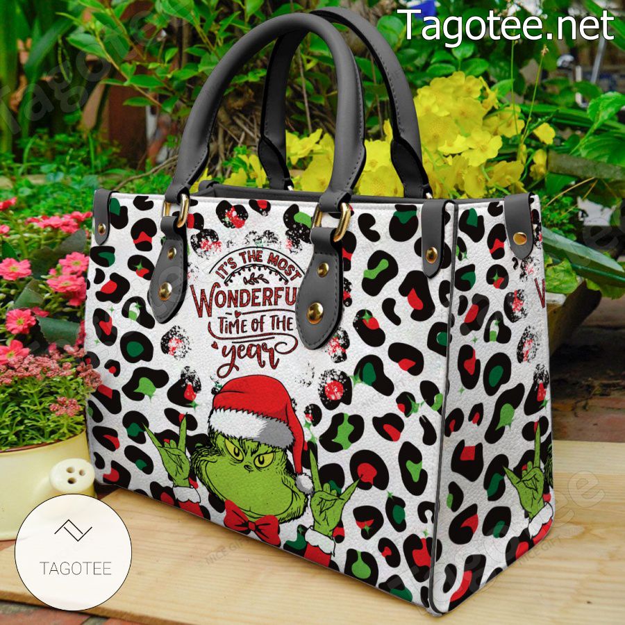 Grinch It's The Most Wonderful Time Of The Year Handbag
