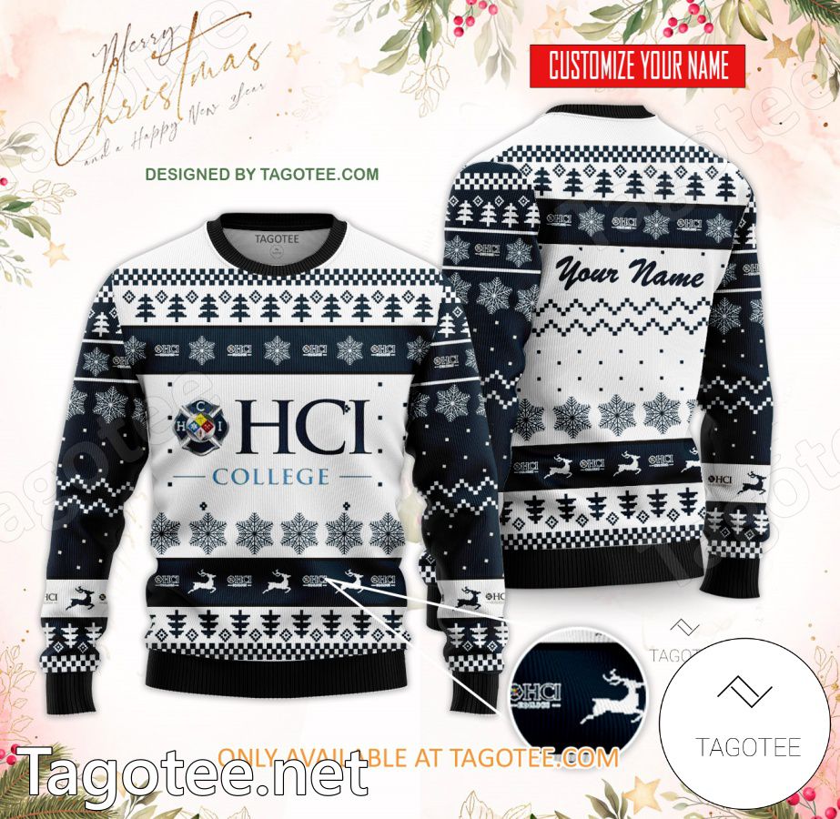 HCI College Custom Ugly Christmas Sweater - BiShop