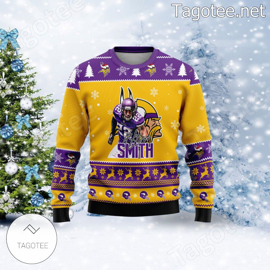 Harrison Smith Minnesota Vikings Ugly Christmas Sweater a