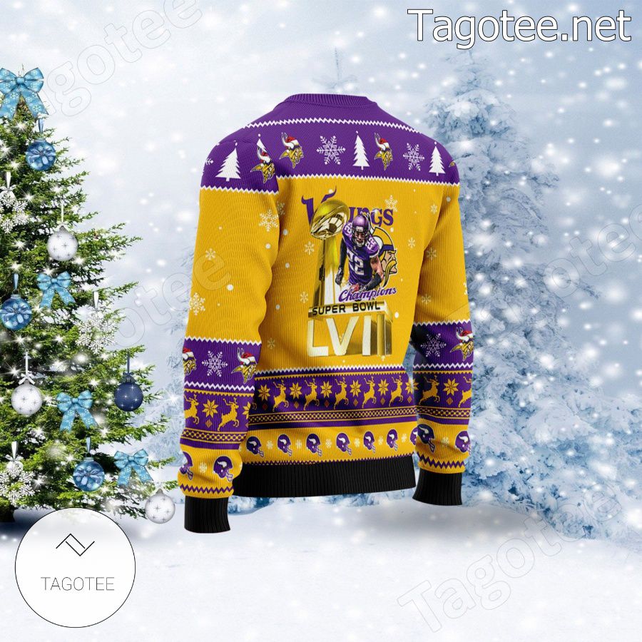 Harrison Smith Minnesota Vikings Ugly Christmas Sweater b