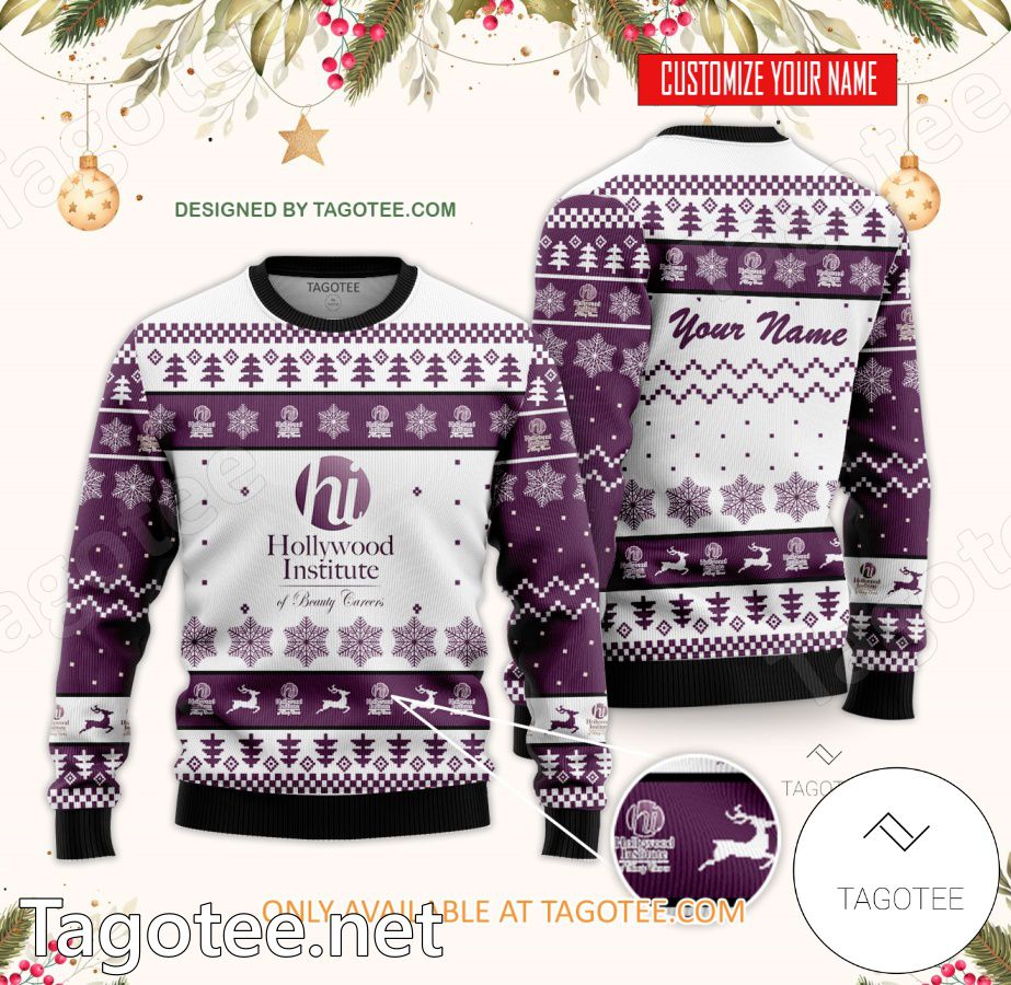 Hollywood Institute of Beauty Careers-Casselberry Custom Ugly Christmas Sweater - BiShop