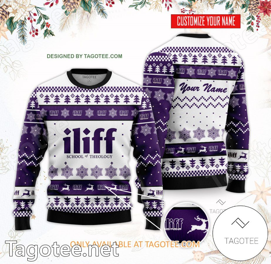 Iliff School of Theology Custom Ugly Christmas Sweater - BiShop