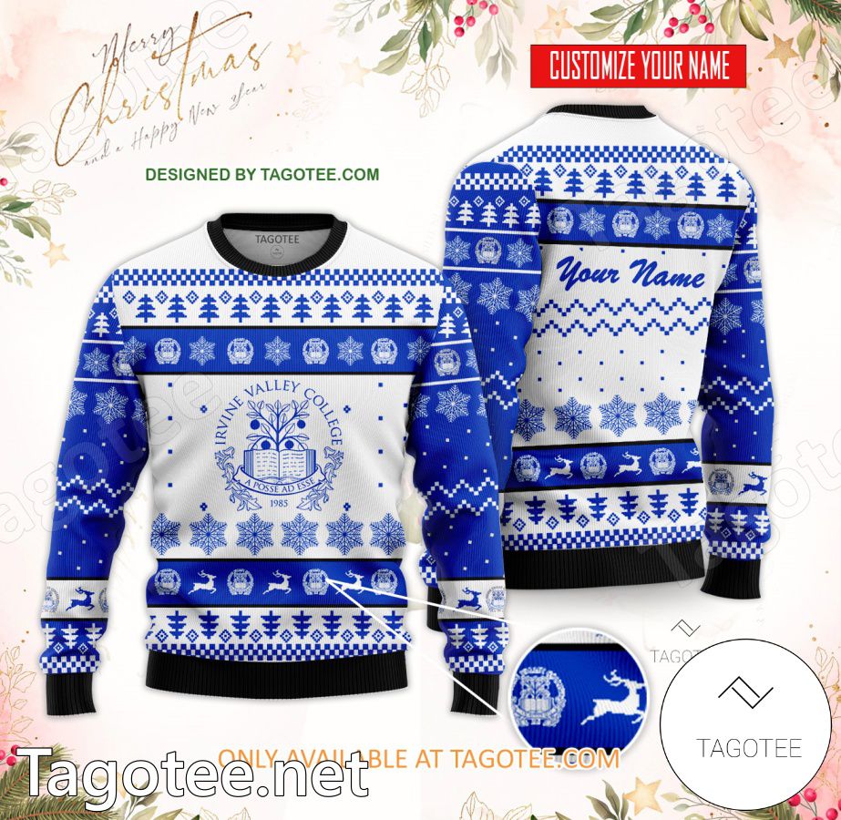 Irvine Valley College Custom Ugly Christmas Sweater - EmonShop
