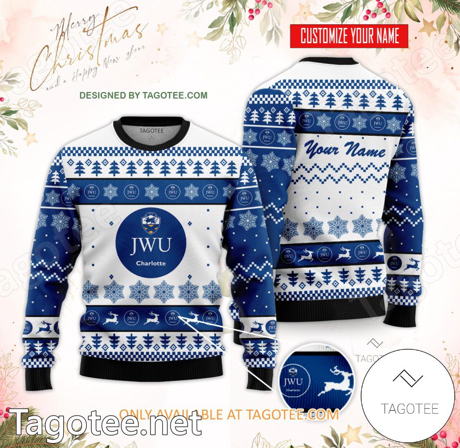 Johnson & Wales University-Charlotte Custom Ugly Christmas Sweater - BiShop