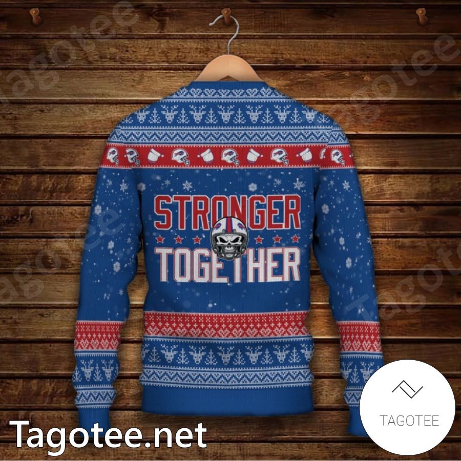 Josh Allen The Winter Soldier Stronger Together Ugly Christmas Sweater -  Tagotee