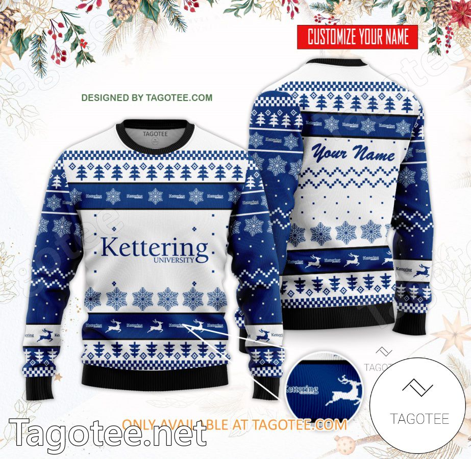 Kettering University Custom Ugly Christmas Sweater - BiShop