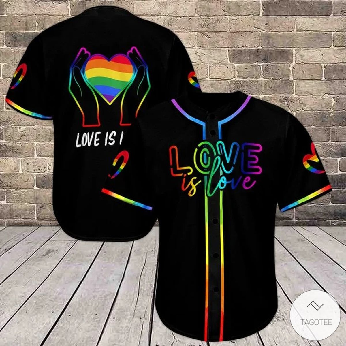 LGBT Love is Love Baseball Jersey
