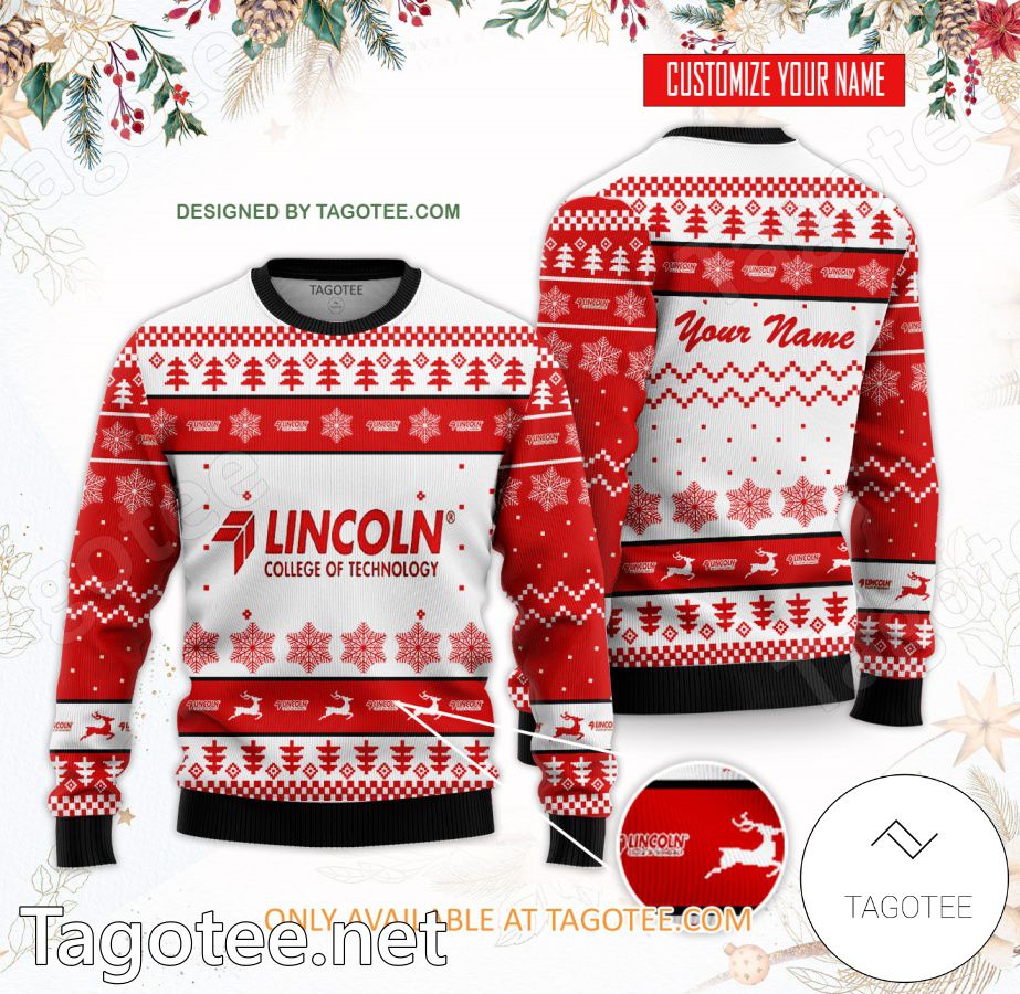 Lincoln College of Technology-Columbia Custom Ugly Christmas Sweater - BiShop