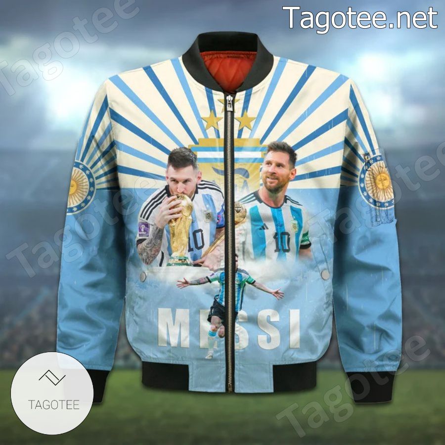 Lionel Messi Honours Argentina World Cup 2022 Bomber Jacket a