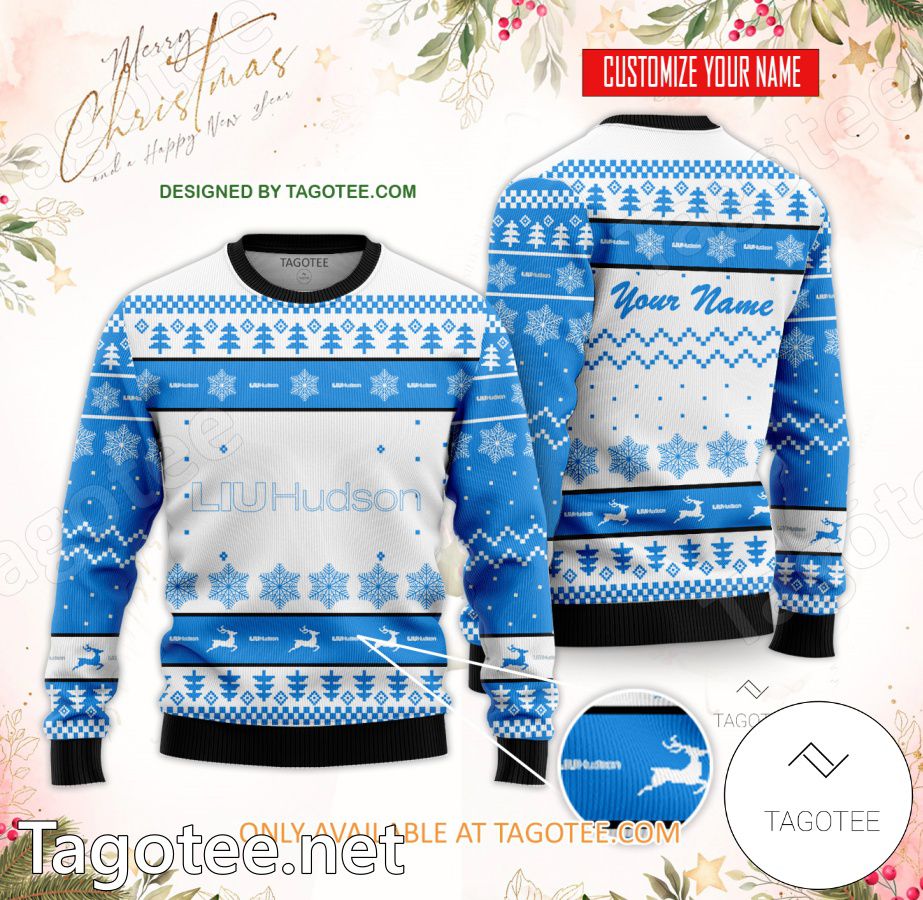 Long Island University – Long Island University, Hudson Custom Ugly Christmas Sweater - MiuShop