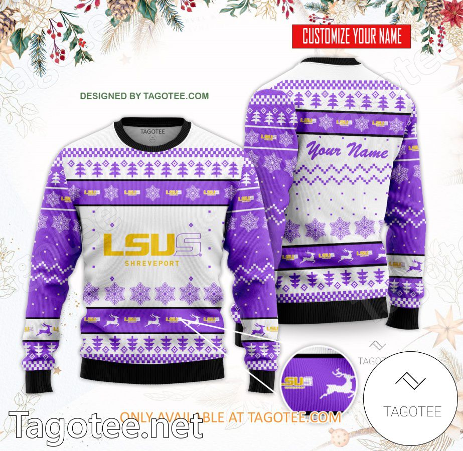 Louisiana State University-Shreveport Custom Ugly Christmas Sweater - BiShop