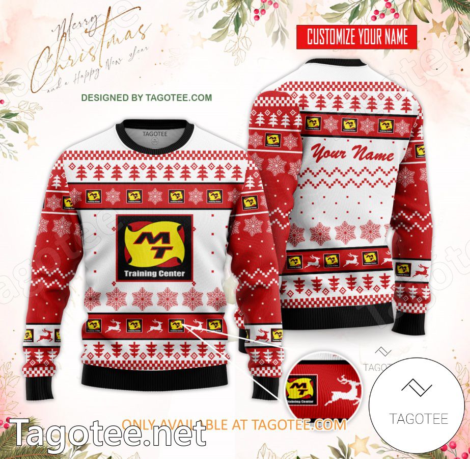 M T Training Center Custom Ugly Christmas Sweater - BiShop