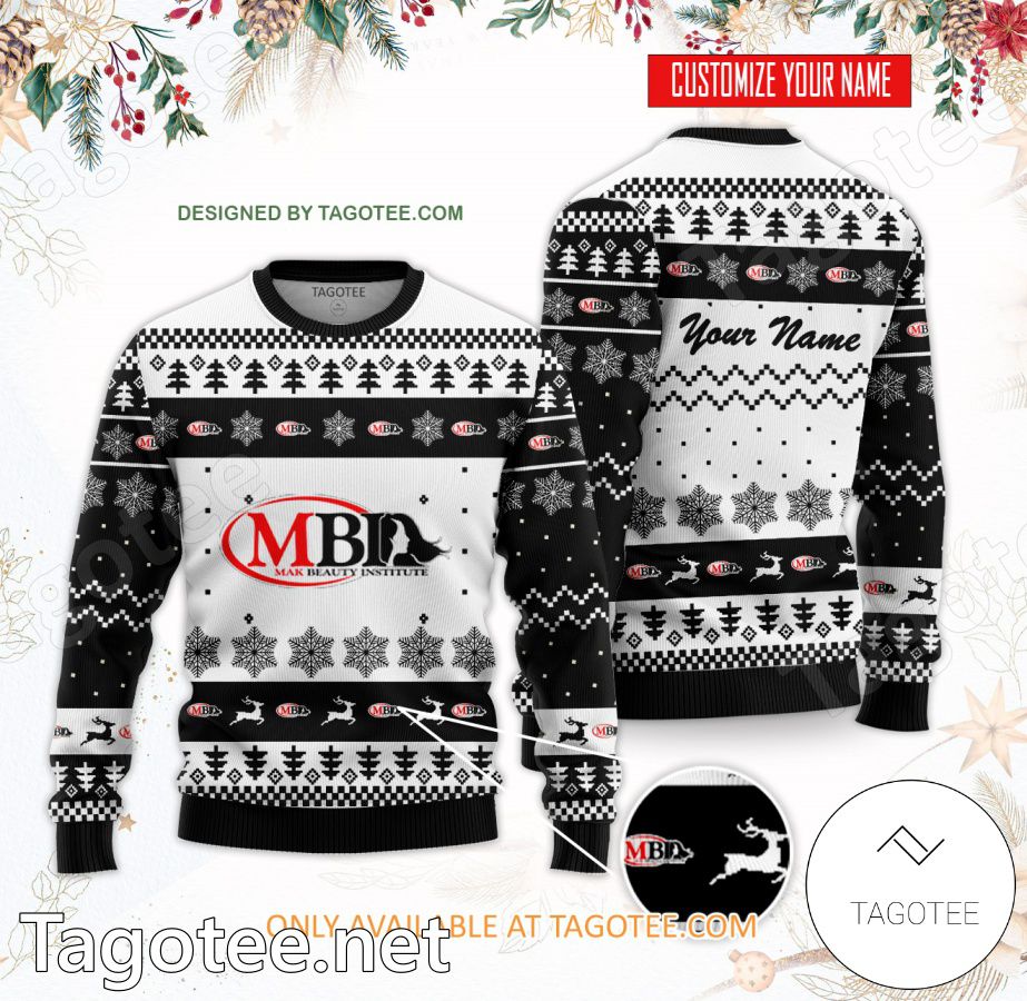 MAK Beauty Institute Custom Ugly Christmas Sweater - BiShop