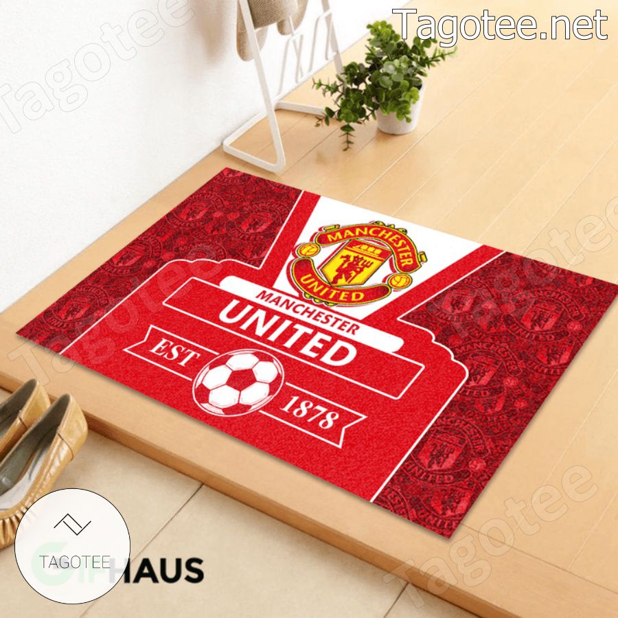 Manchester United Football Club Est 1878 Doormat a