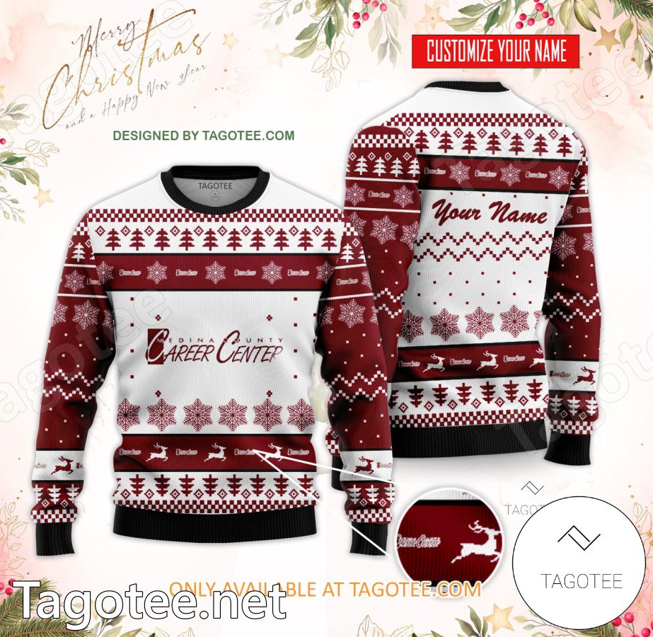 Medina County Career Center Custom Ugly Christmas Sweater - BiShop