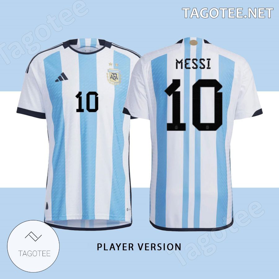 Lionel Messi Personally Signed FIFA World Cup 2022 Argentina Home