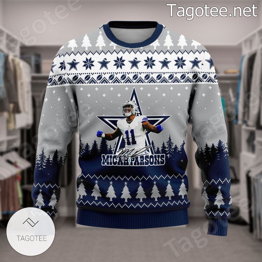 Micah Parsons 11 Dallas Cowboys Ugly Sweater - LIMITED EDITION