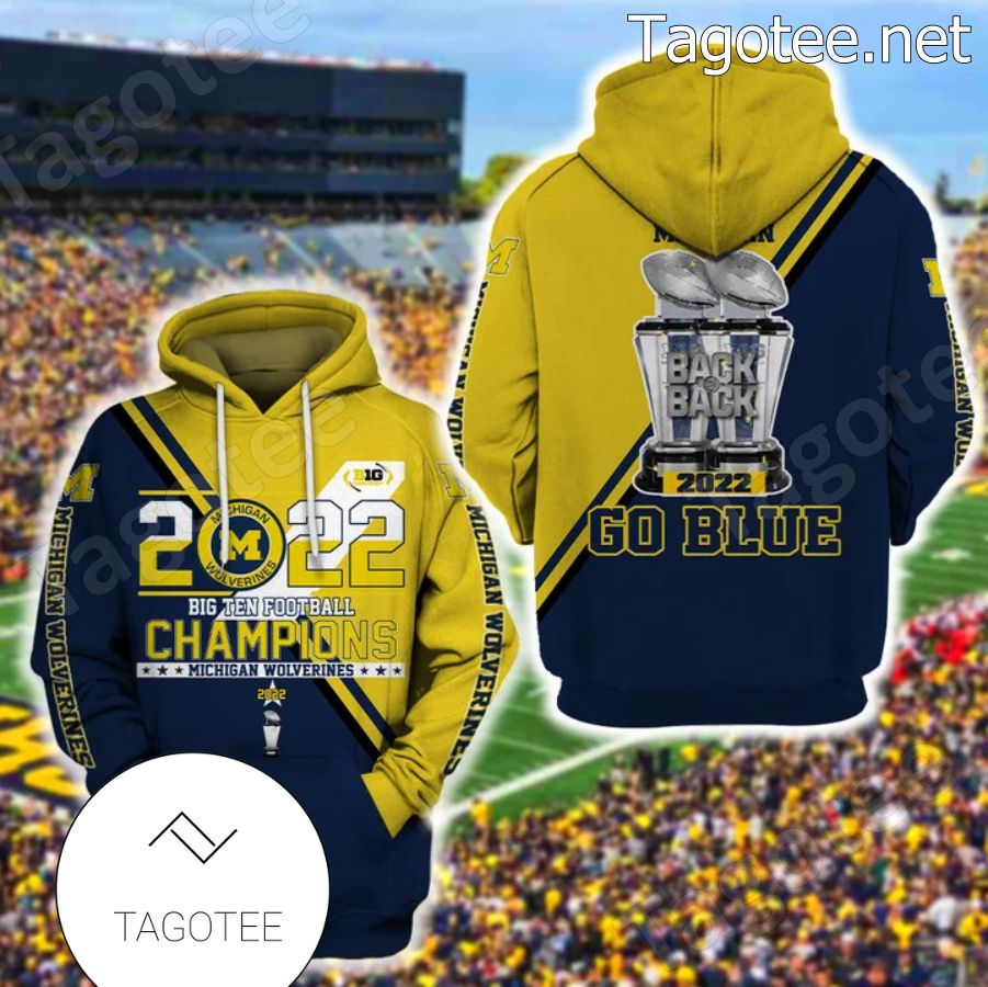 Michigan Wolverines 2022 Big Ten Champions T-shirt, Hoodie - Tagotee