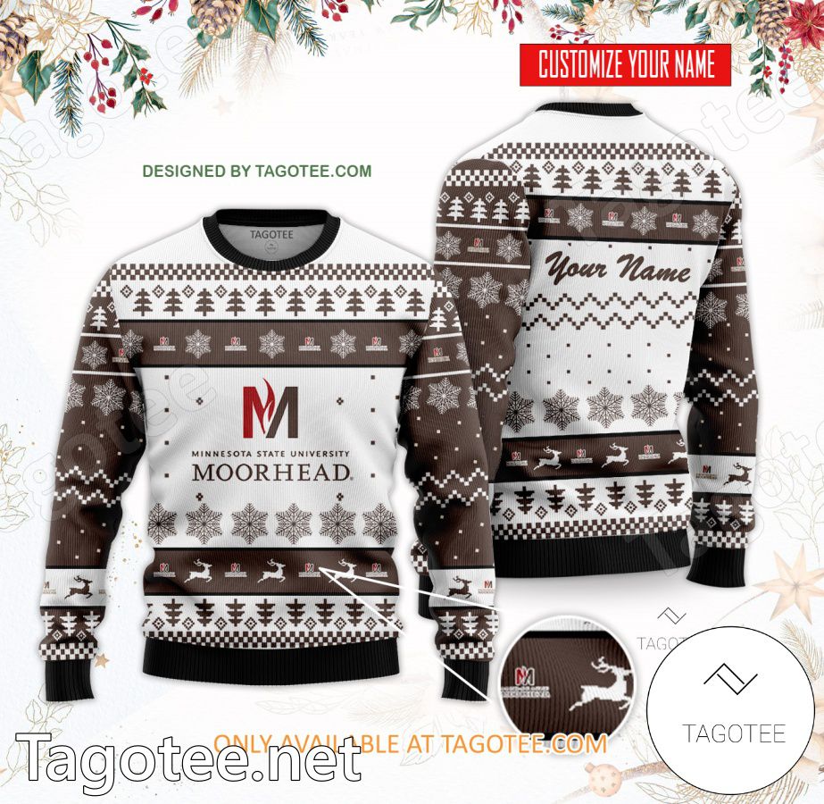 Minnesota State University Moorhead Custom Ugly Christmas Sweater - EmonShop