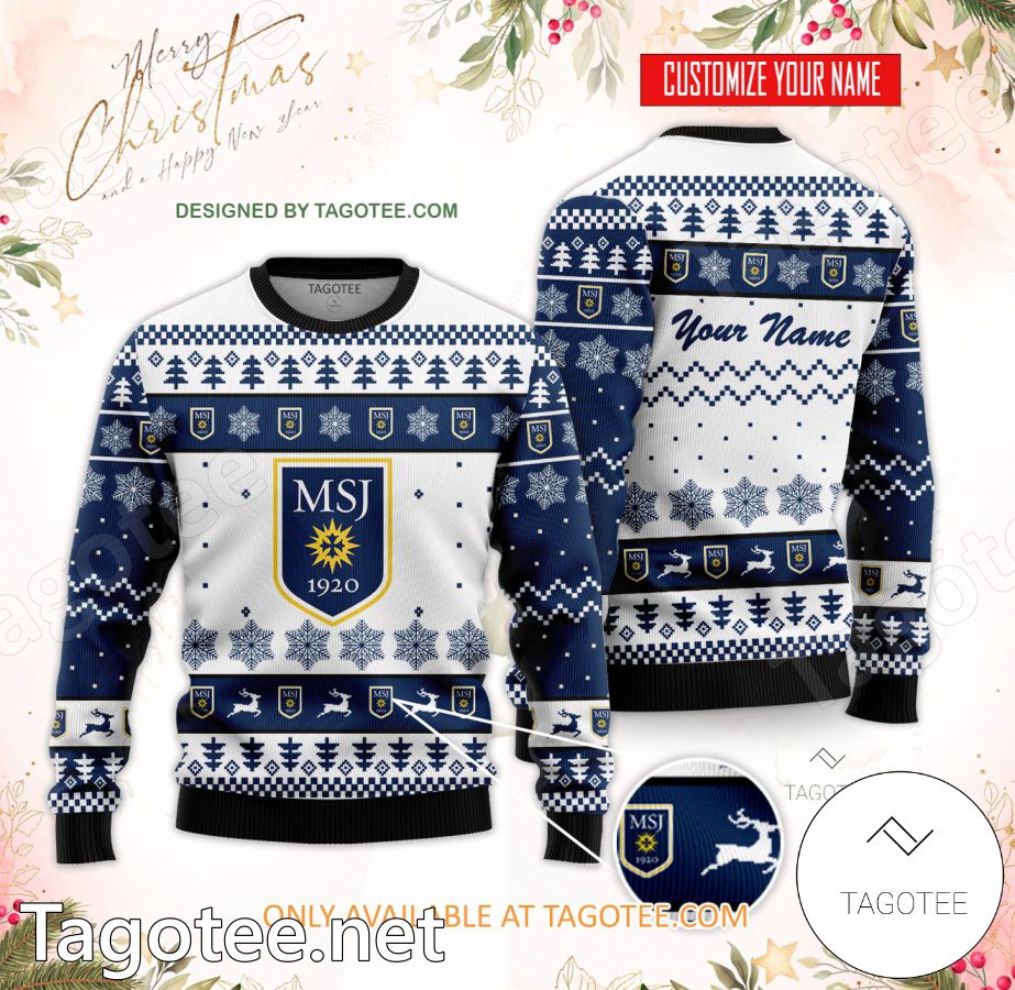 Mount Saint Joseph University Custom Ugly Christmas Sweater - BiShop