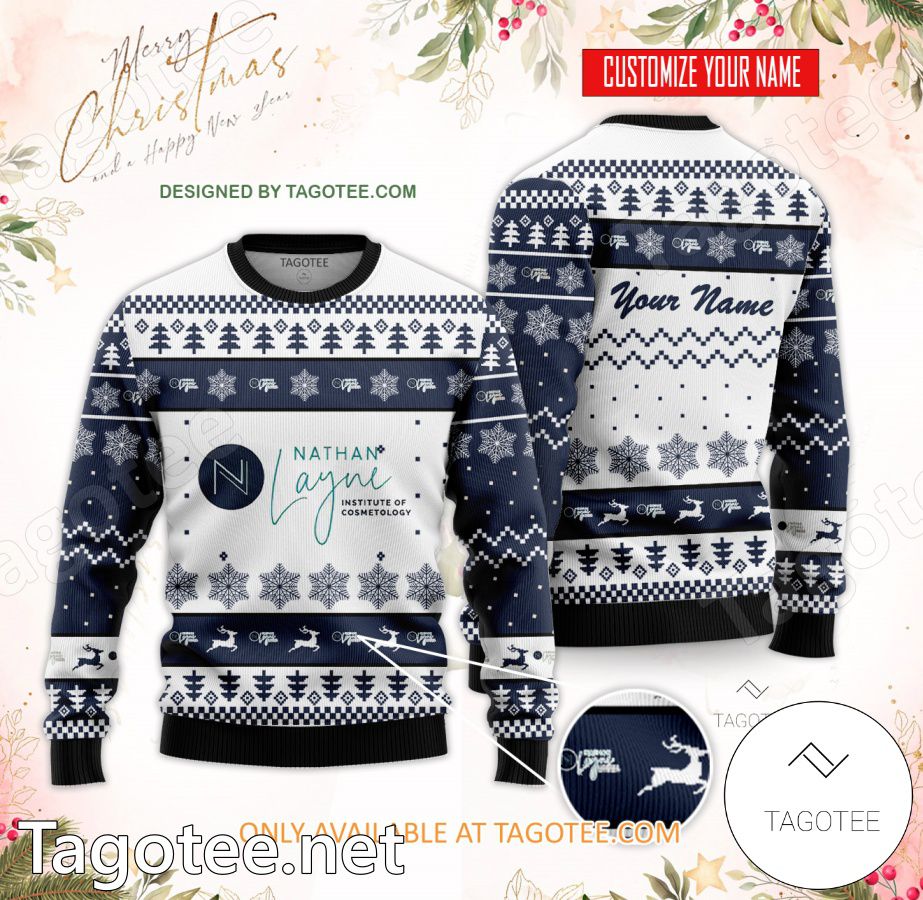 Nathan Layne Institute of Cosmetology Custom Ugly Christmas Sweater - BiShop