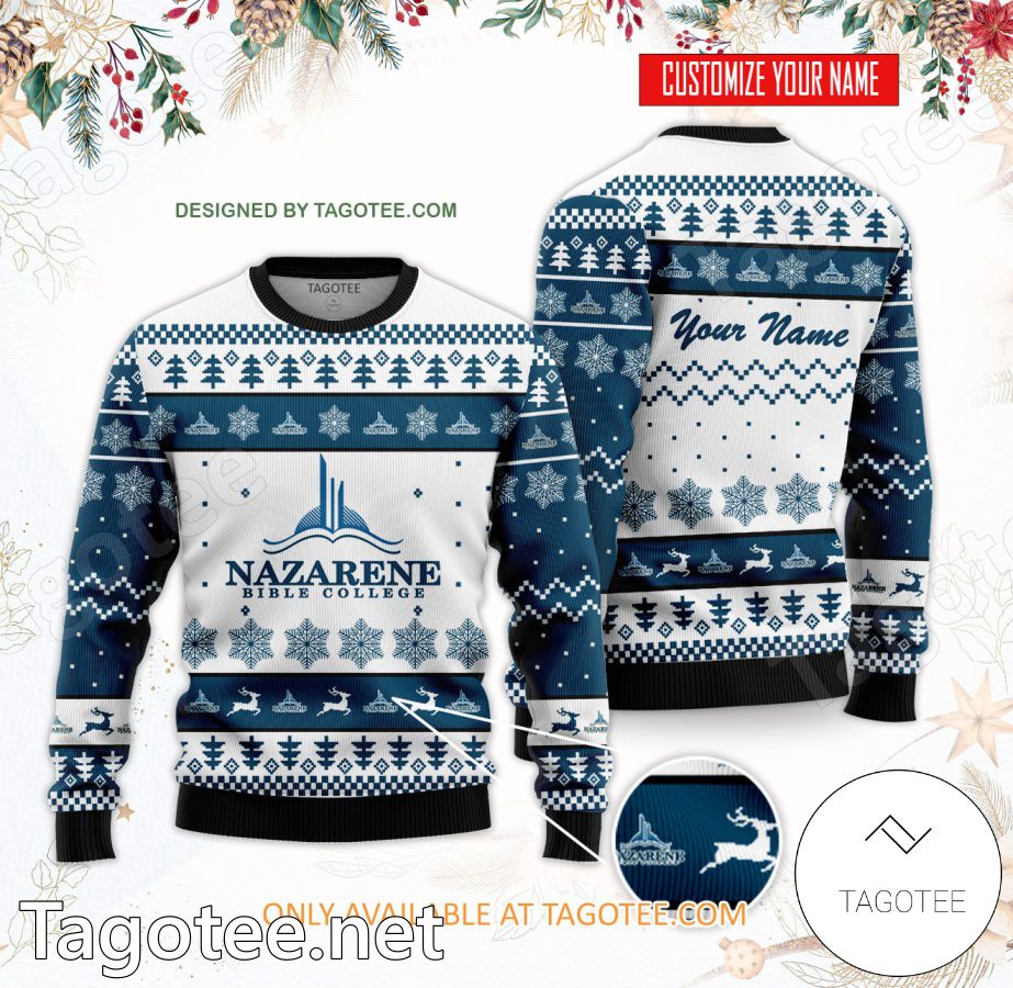 Nazarene Bible College Custom Ugly Christmas Sweater - BiShop