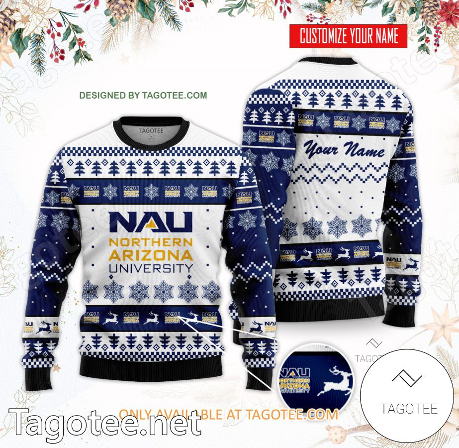 Northern Arizona University Custom Ugly Christmas Sweater - BiShop