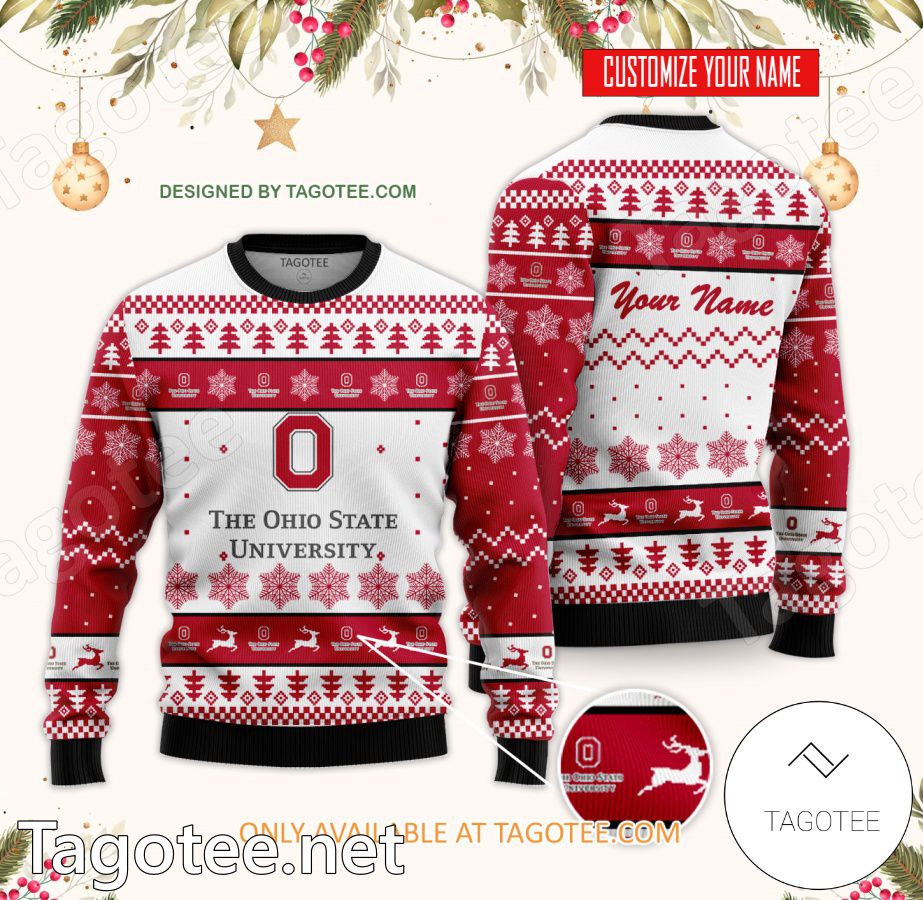 Ohio State University Custom Ugly Christmas Sweater - BiShop