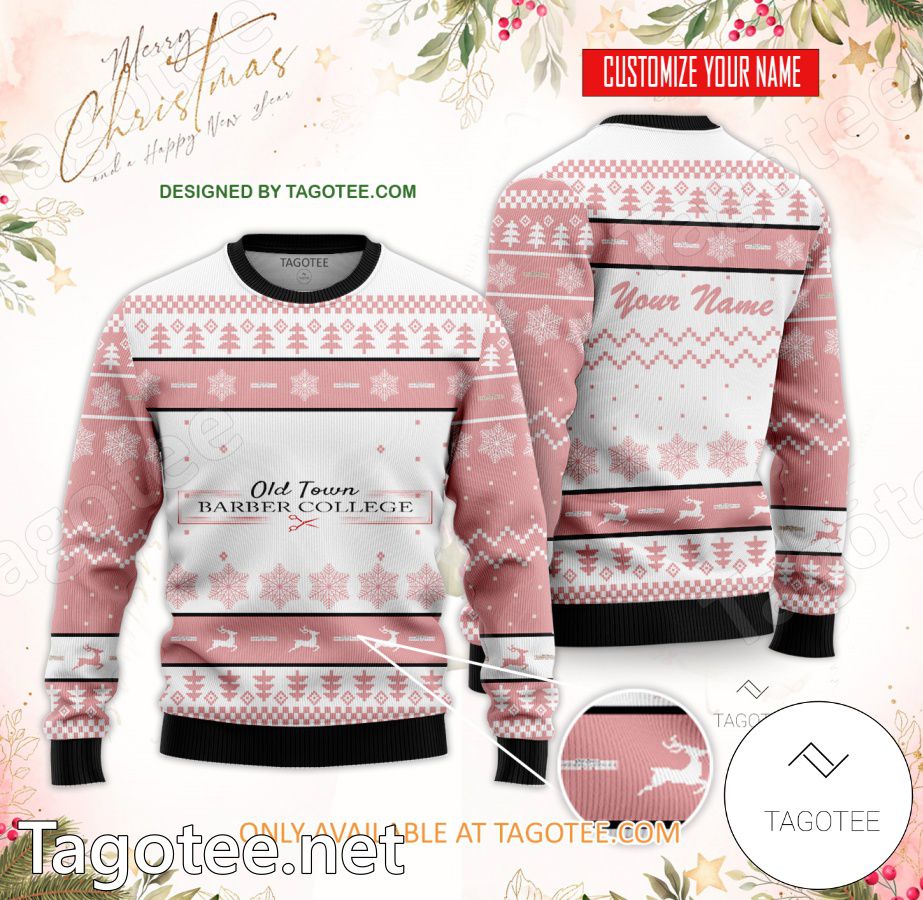 Old Town Barber College-Wichita Custom Ugly Christmas Sweater - MiuShop