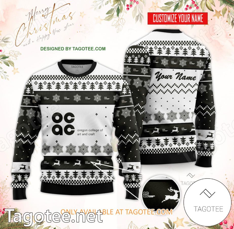 Oregon College of Art & Craft Custom Ugly Christmas Sweater - MiuShop