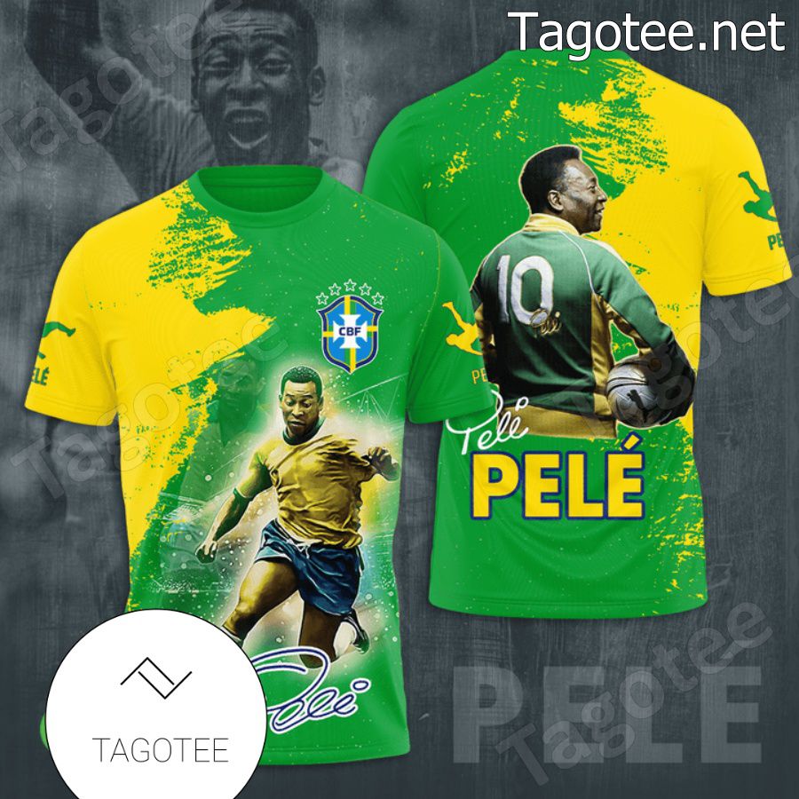 Pelé Brasil 10 Green Hoodie
