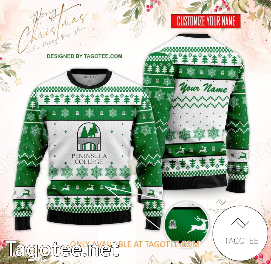 Peninsula College Custom Ugly Christmas Sweater - MiuShop
